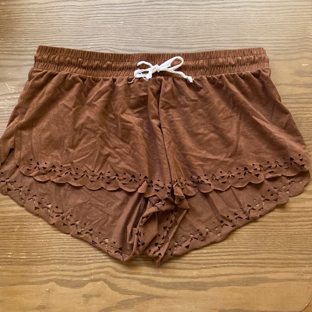 Billabong suede brown shorts size small